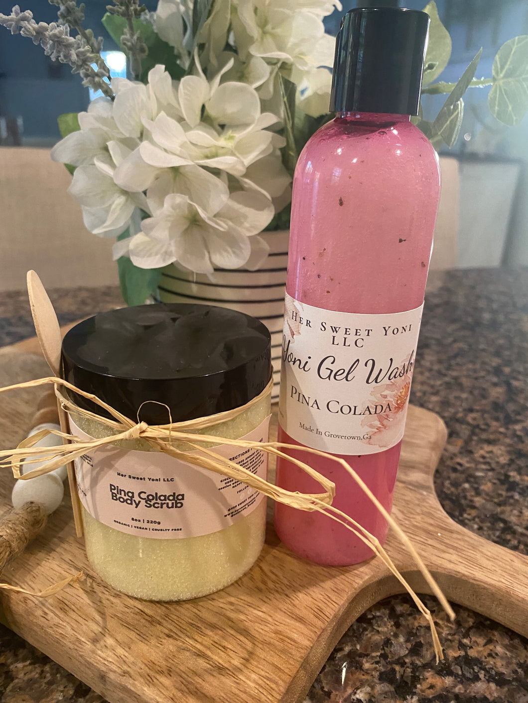 Bougie Body Scrub & Yoni Gel Wash Combo